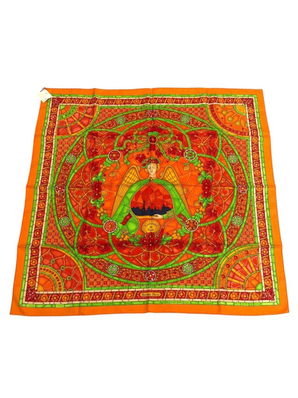 Hermes Carre 90 Lumieres de Paris Lights of Silk 100% Scarf Multi